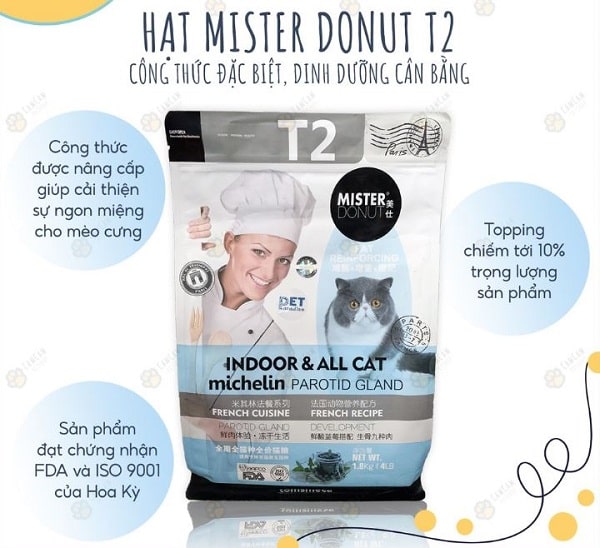 Hạt Mister Donut cho mèo T2