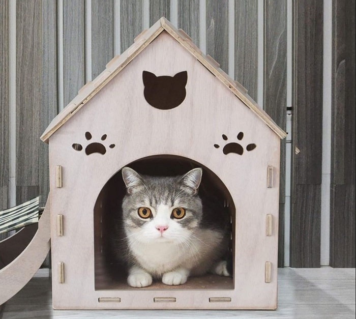 Chuồng mèo bằng gỗ nhà Oh Pet Store